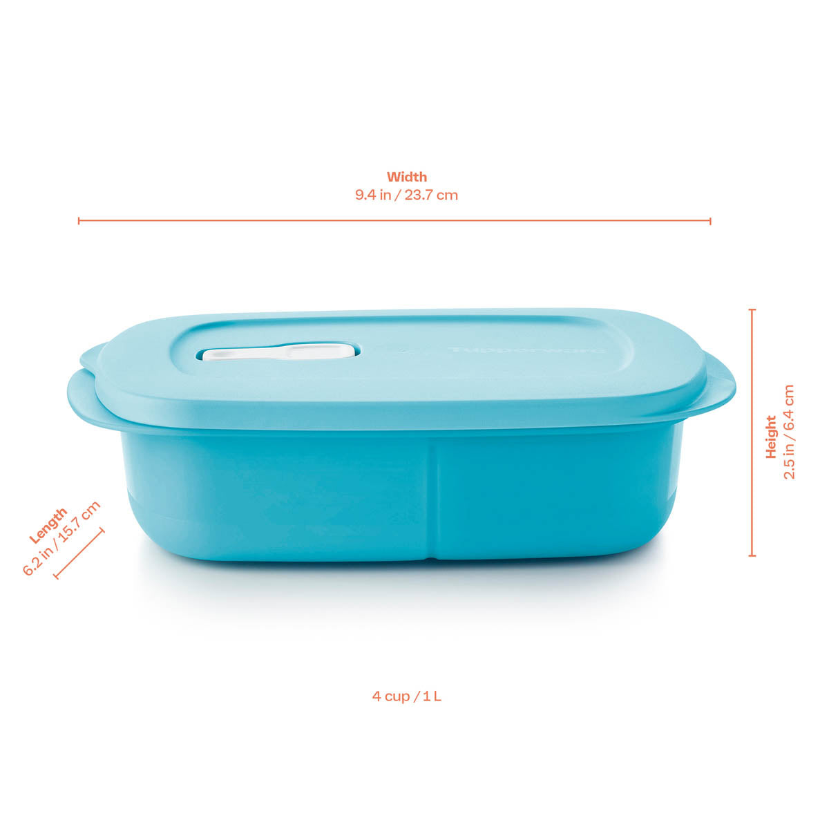 CrystalWave| Rectangular Divided Dish