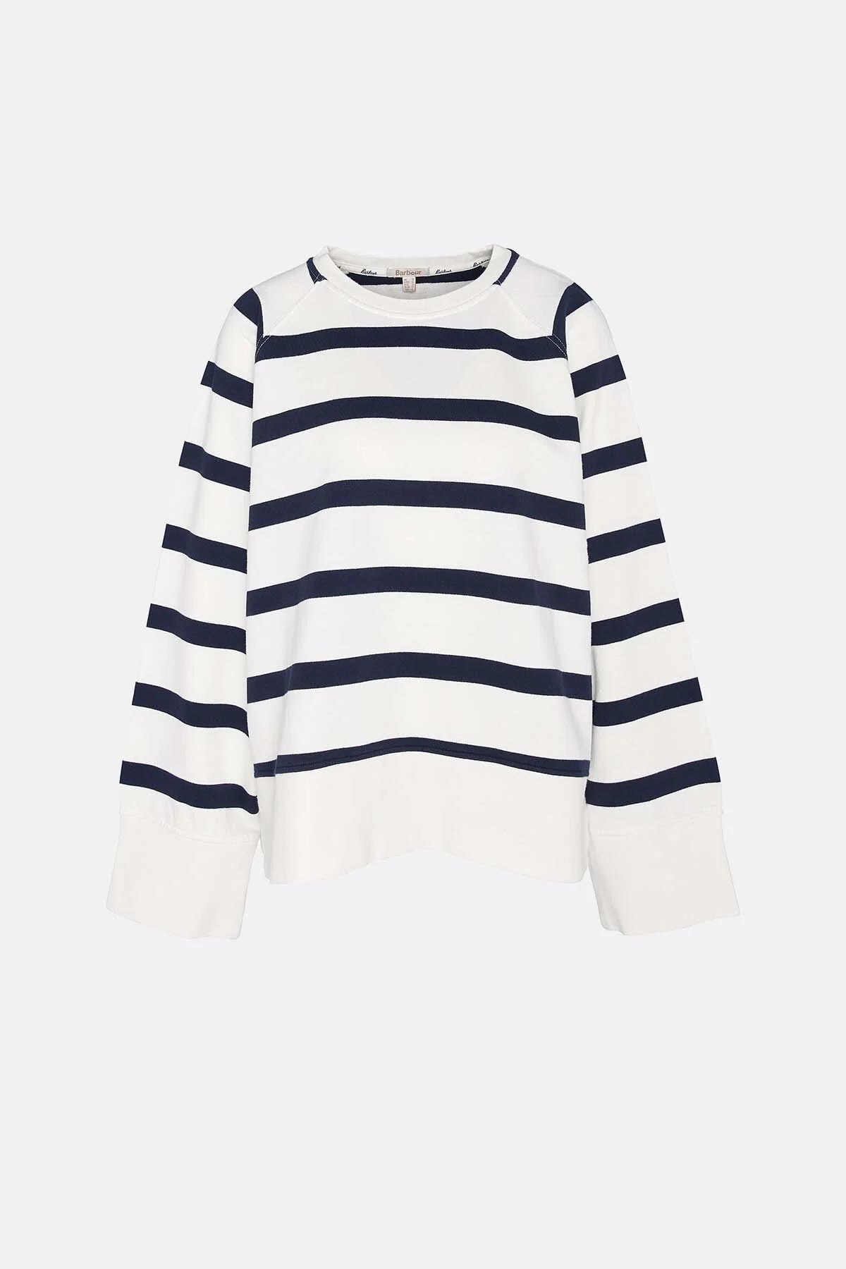Longfield Striped Sweatshirt - CLOUD/NAVY