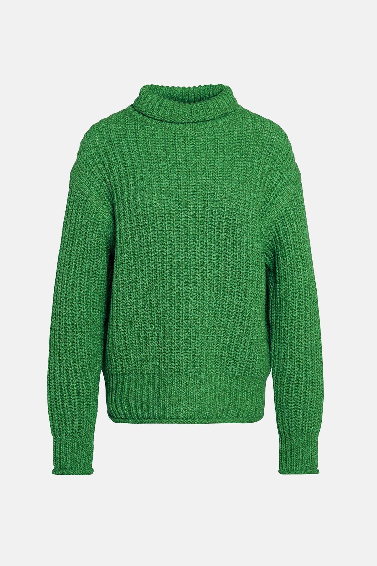 Rockcliffe Knitted Jumper - GREEN APPLE