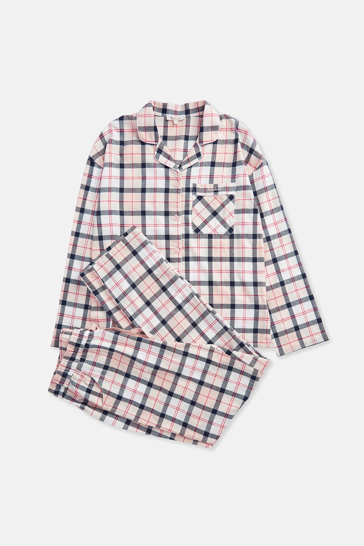 Ellery pyjama set - PINK/NAVY TARTAN