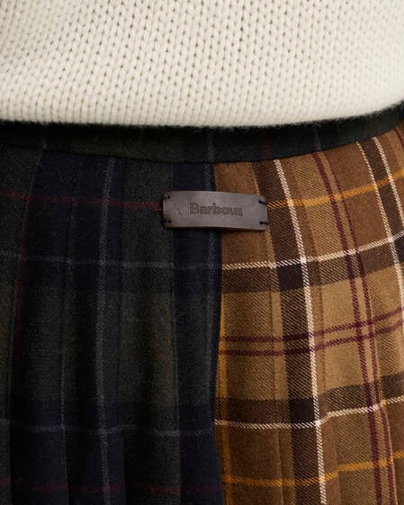 Hazelwood Tartan Midi Skirt