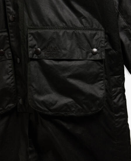 Barbour x A.P.C. Sugarlump Bedale Long Waxed Jacket