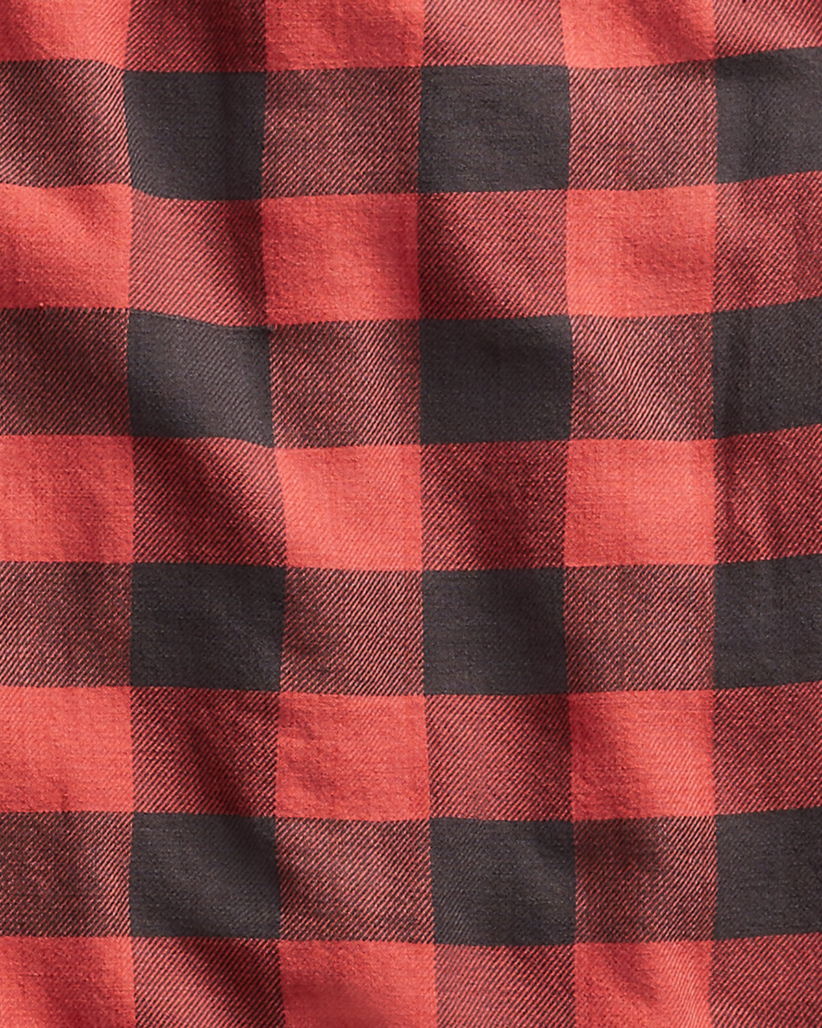 Plaid Twill Workshirt Red Black