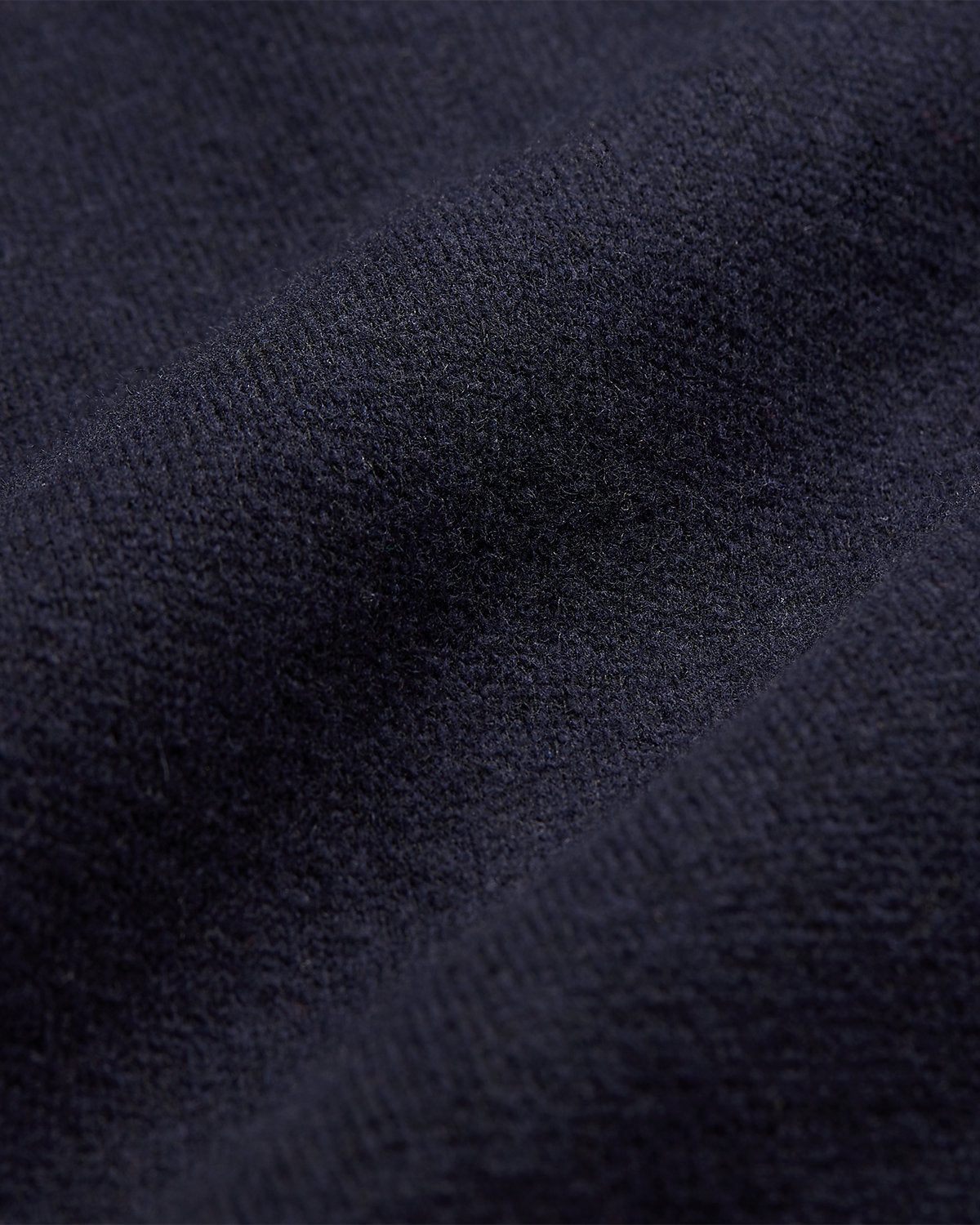Birdseye Jacquard Wool Workshirt Jumper Navy