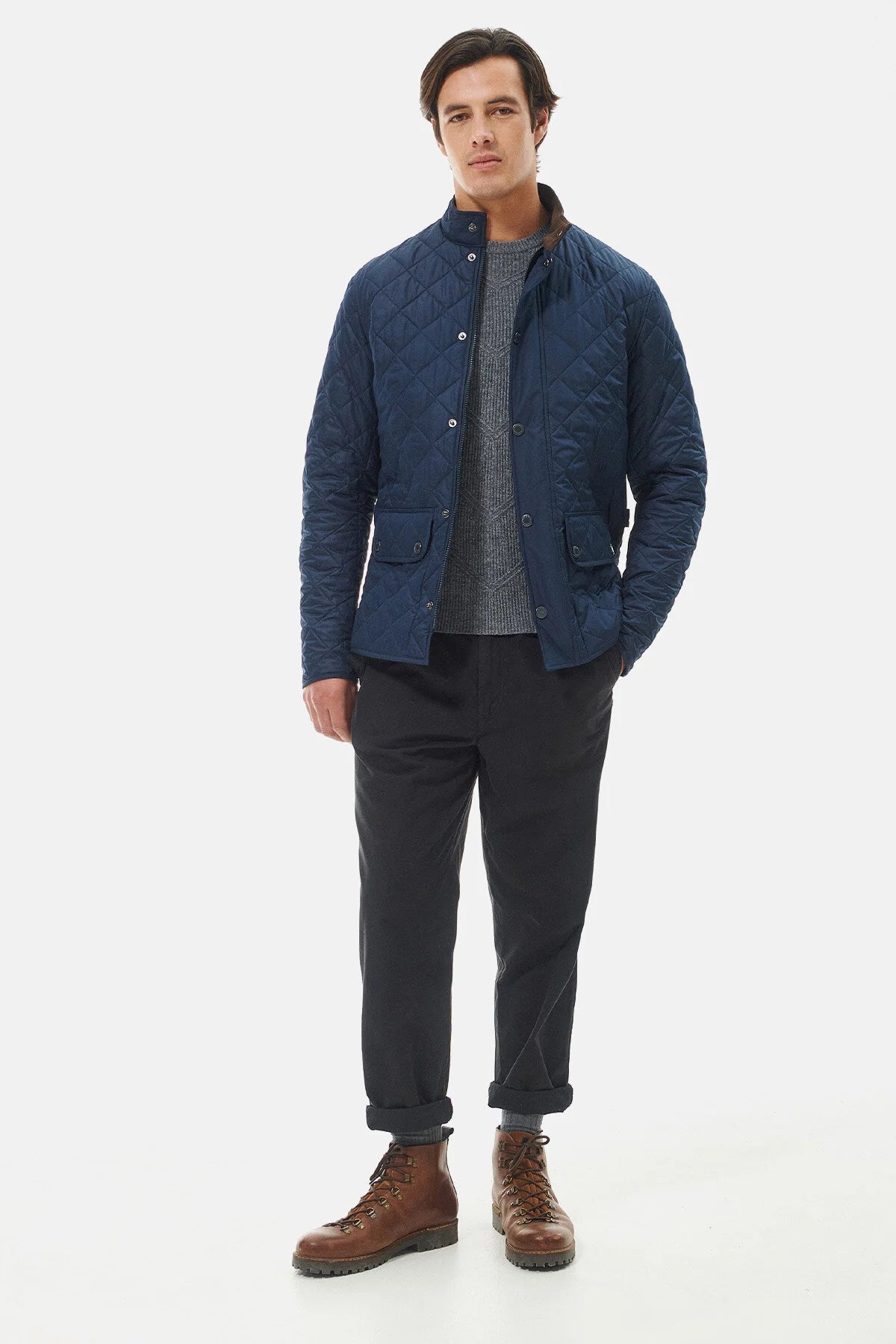 Lowerdale Quilted Jacket - NAVY