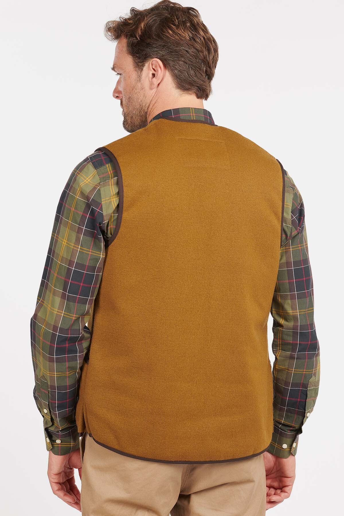 Warm Pile Waistcoat Zip-In Liner - BROWN