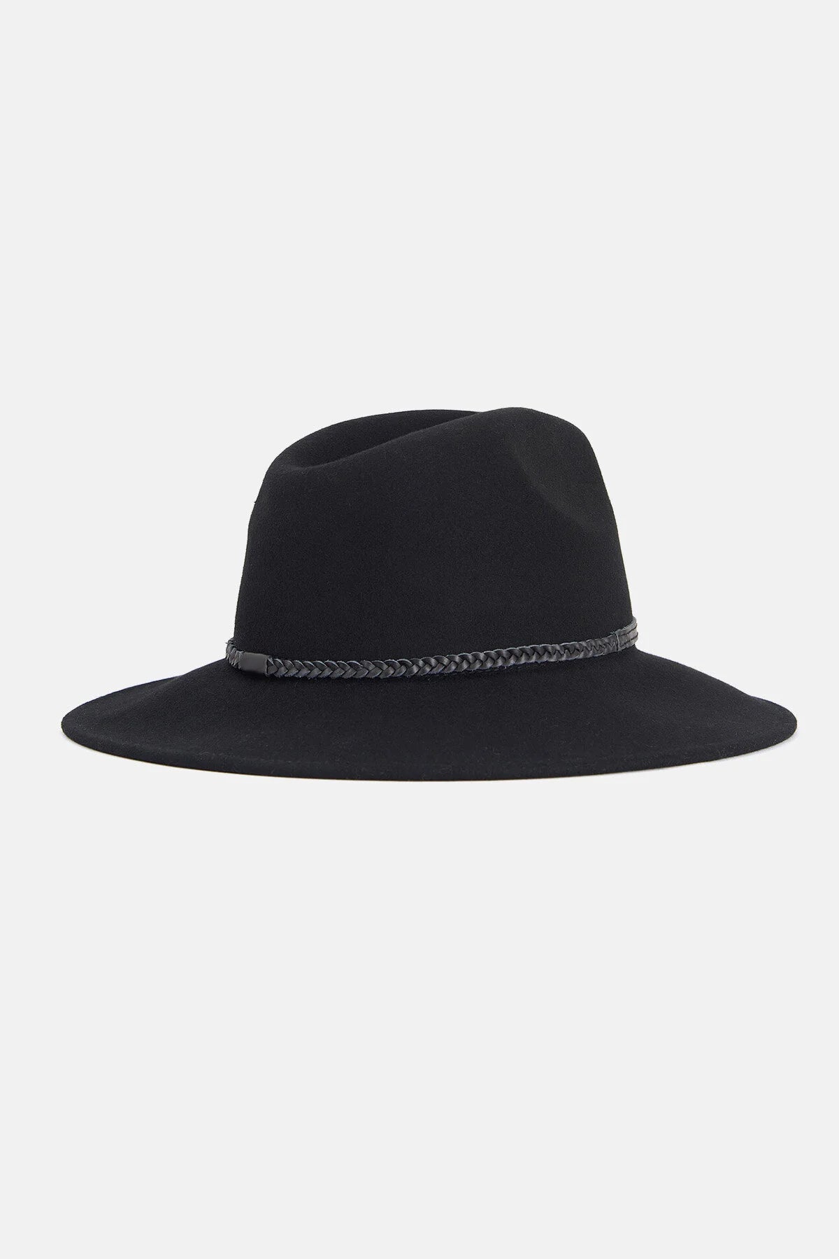 Pure Wool Fedora - BLACK