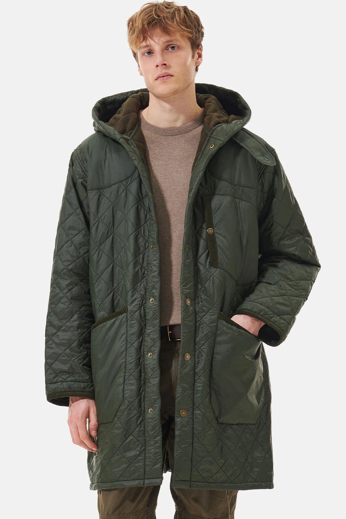 Overnight Polar Quilted Parka Jacket - OLIVE