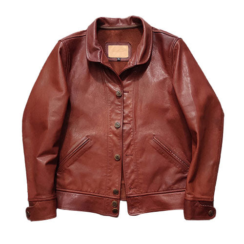 Einstein same style leather jacket genuine leather-J22