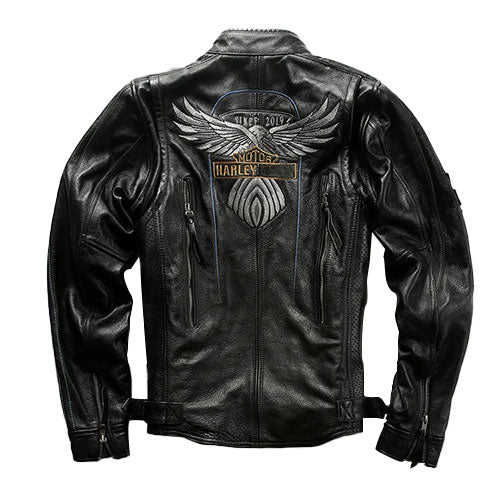 Harley 115th Anniversary Genuine Leather Jacket-J16