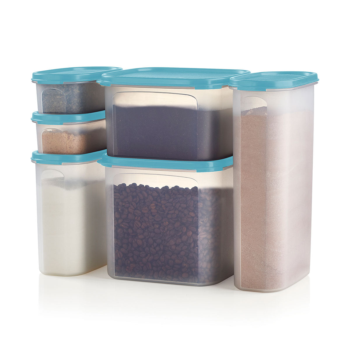Modular MatesFood Storage Containers | Stackable Pantry | 6Piece Set with Lids