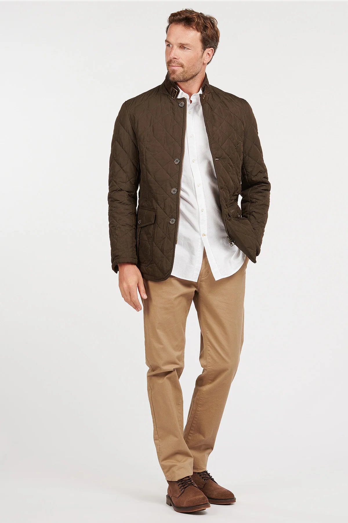 Quilted Lutz Jacket - OLIVE