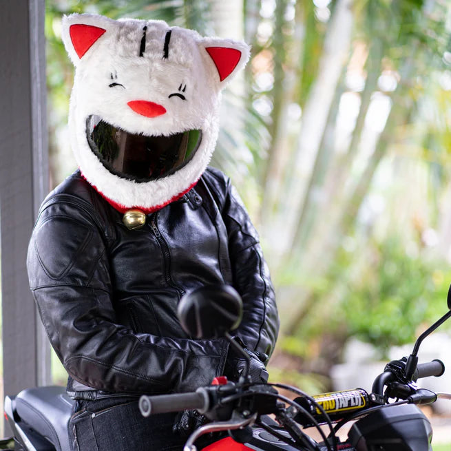 Motorcycle Helmet Cover - Lucky Cat
