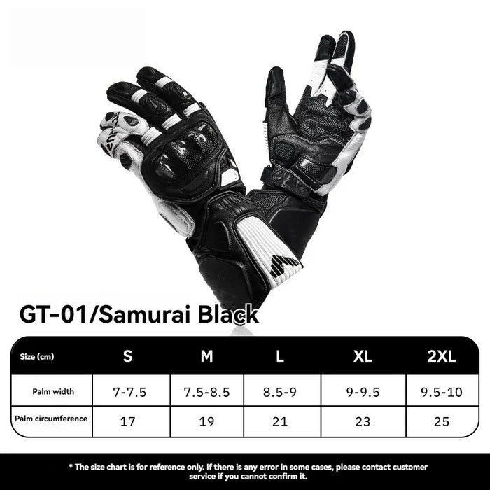 CE2 3K Carbon Fiber Leather Protective Racing Gloves - G09