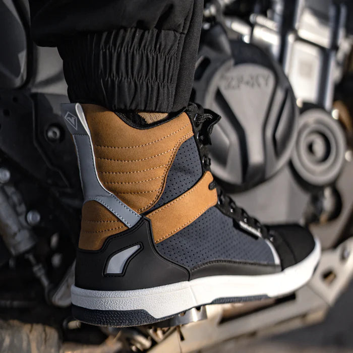 Motorcycle riding boots retro breathable-B01