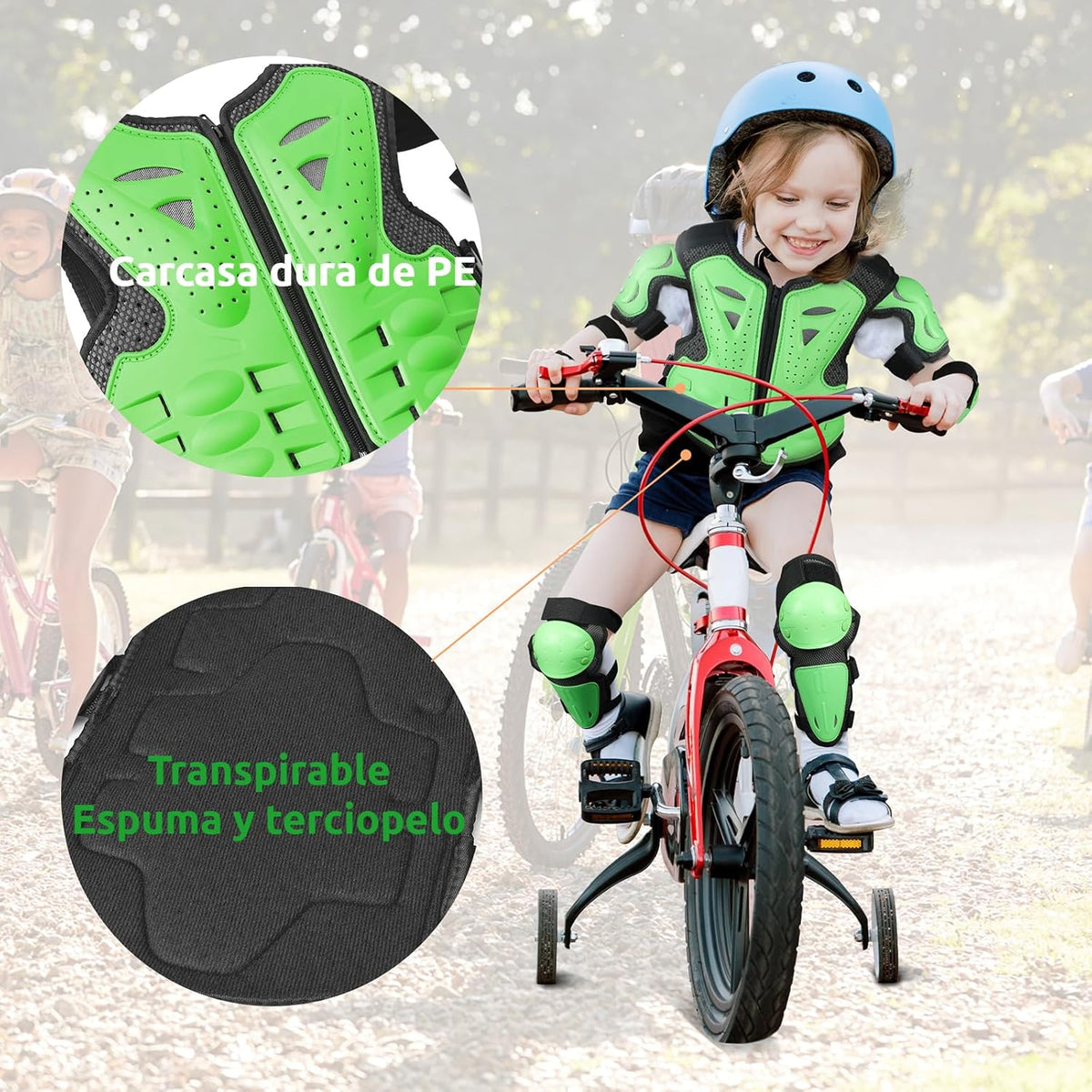 Teenager 5-piece off-road motorcycle gear set - A07