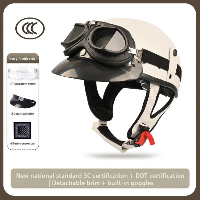 Japanese-Style Retro Summer Half Helmet – H15