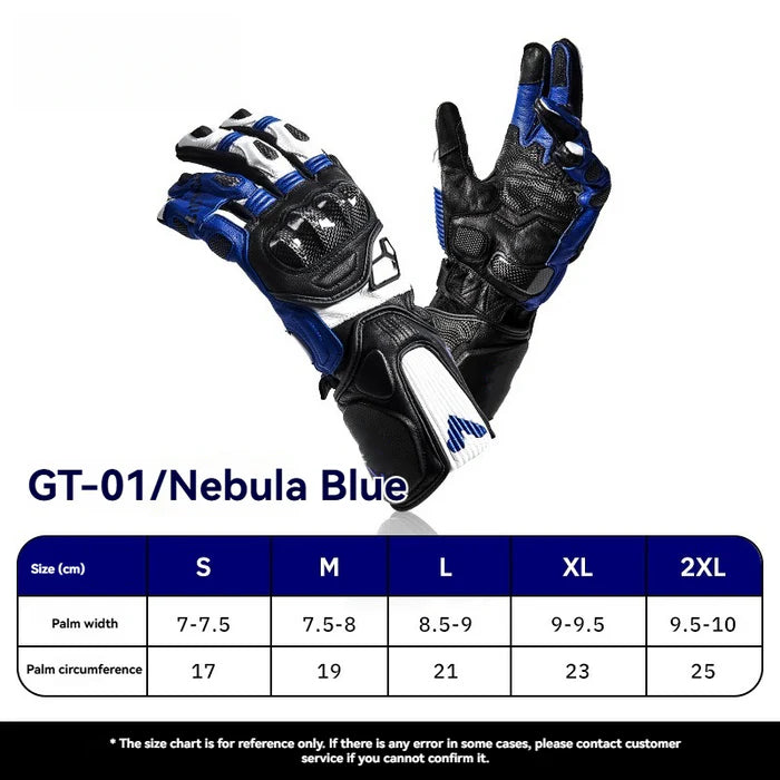 CE2 3K Carbon Fiber Leather Protective Racing Gloves - G09