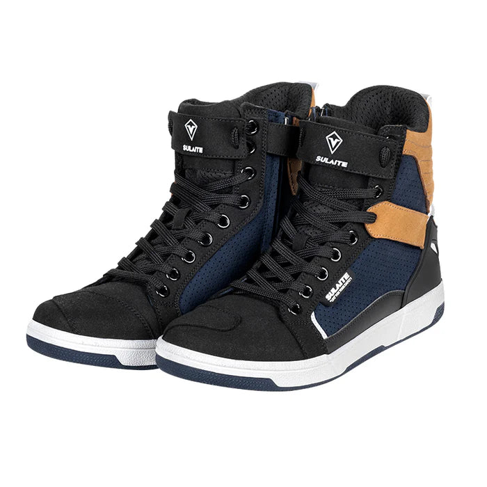 Motorcycle riding boots retro breathable-B01