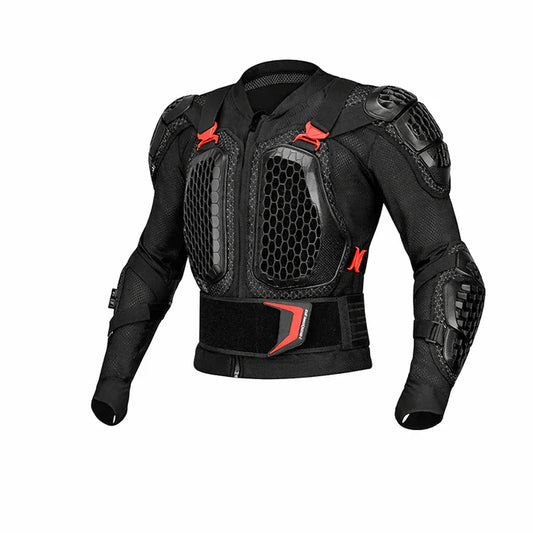 CE-Certified Motorcycle Body Armor – Full Chest & Back Protection (Plus Size)-A01