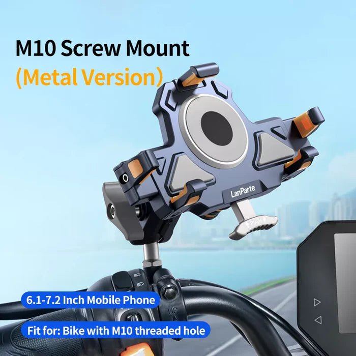 🔥Dual shock-absorbing aluminum alloy motorcycle phone holder - S01