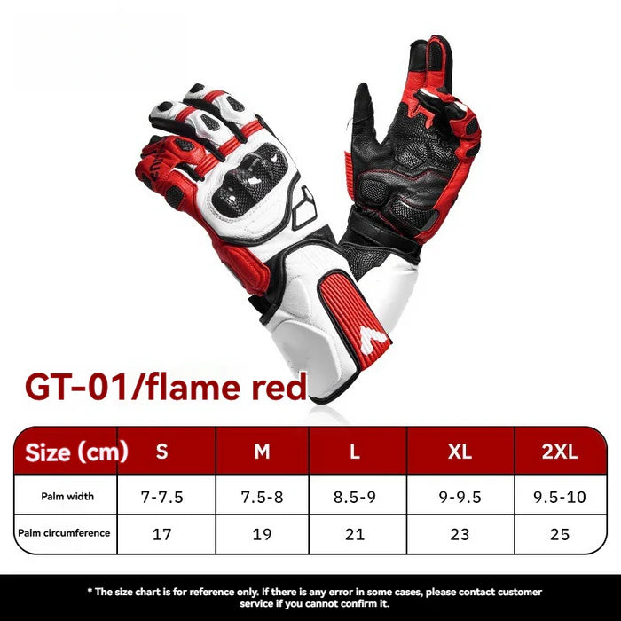 CE2 3K Carbon Fiber Leather Protective Racing Gloves - G09