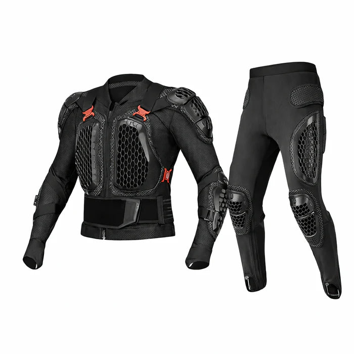 CE-Certified Motorcycle Body Armor – Full Chest & Back Protection (Plus Size)-A01