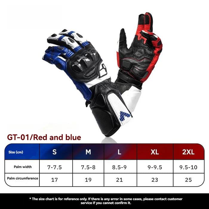 CE2 3K Carbon Fiber Leather Protective Racing Gloves - G09
