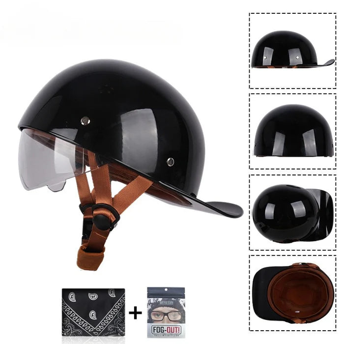 DOT Baseball Style Motorcycle Helmet-H10