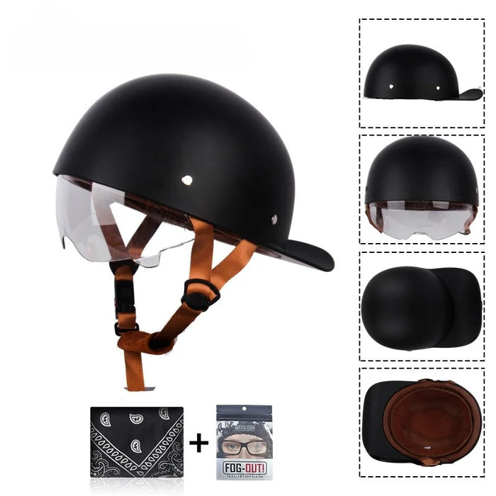 DOT Baseball Style Motorcycle Helmet-H10