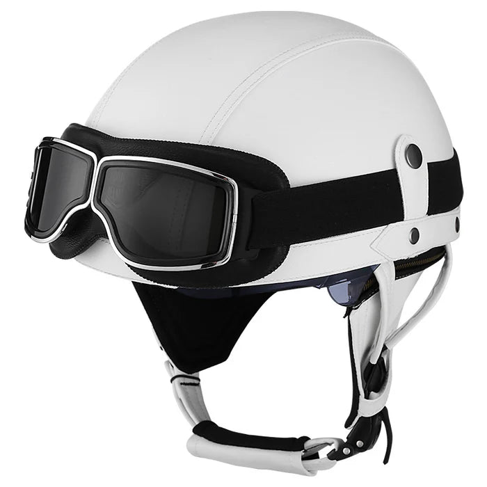 DOT Retro German Style Half Helmet-H02