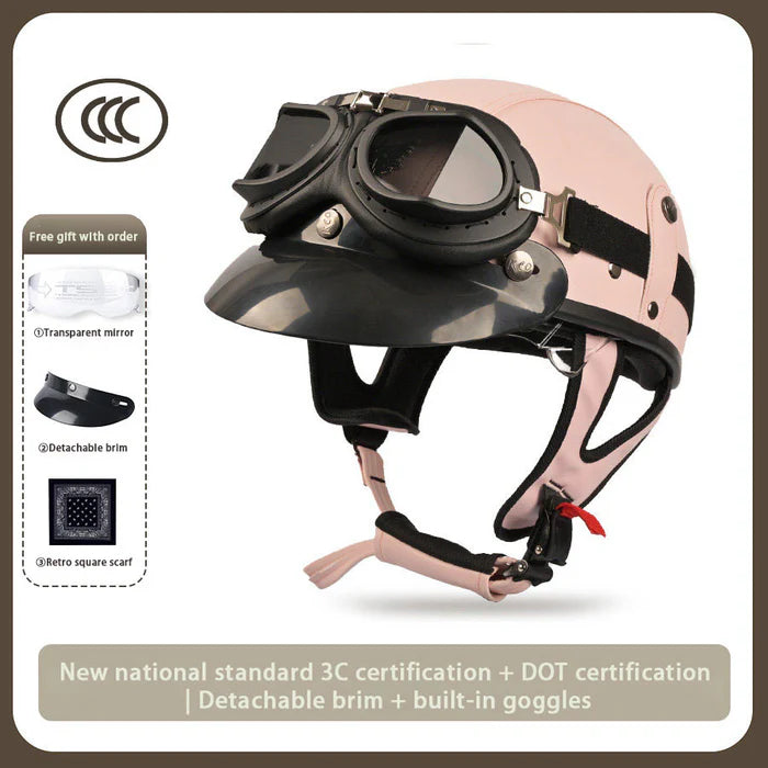 Japanese-Style Retro Summer Half Helmet – H15