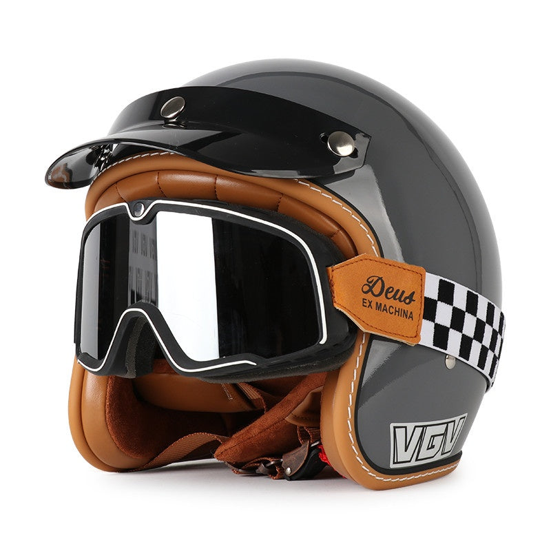 DOT Motorcycle Helmet 3/4 Half Helmet-H38