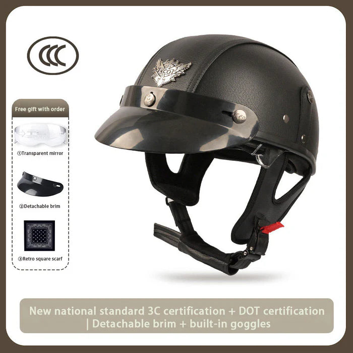 Japanese-Style Retro Summer Half Helmet – H15