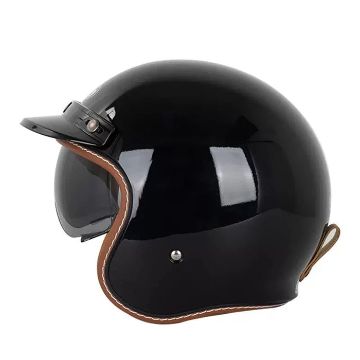 DOT Vintage Retro Motorcycle Helmet-H01