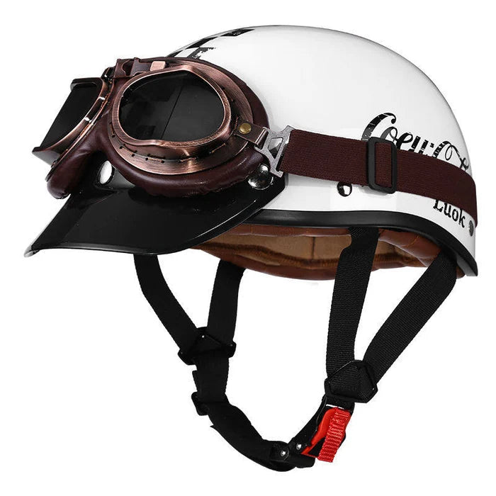 Retro half-helmet, summer travel gear-H48