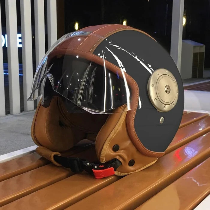 Dual-lens open-back Bluetooth motorcycle helmet-H21