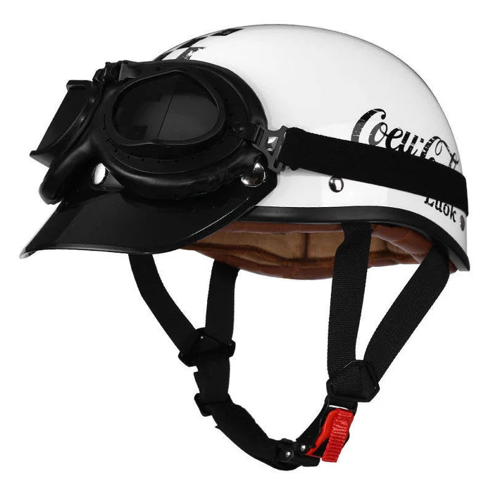 Retro half-helmet, summer travel gear-H48