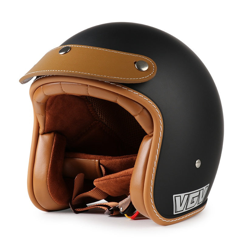 DOT Motorcycle Helmet 3/4 Half Helmet-H39