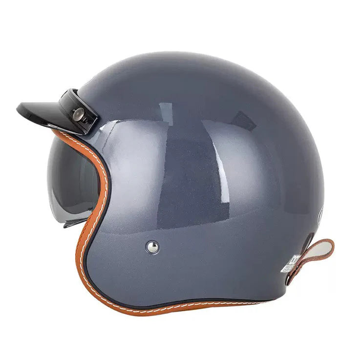 DOT Vintage Retro Motorcycle Helmet-H01