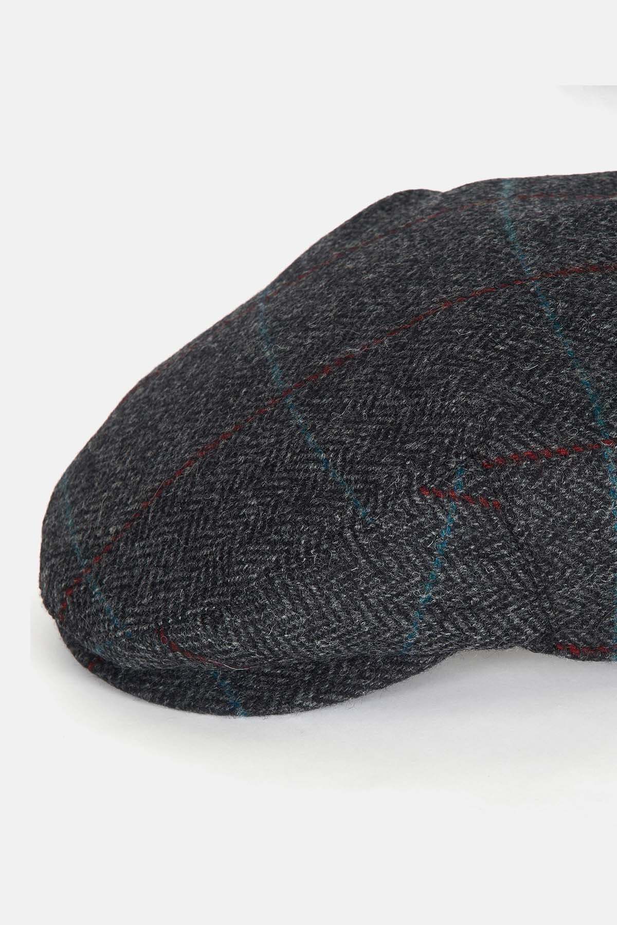 Cairn Flat Cap - CHARCOAL/RED/BLUE
