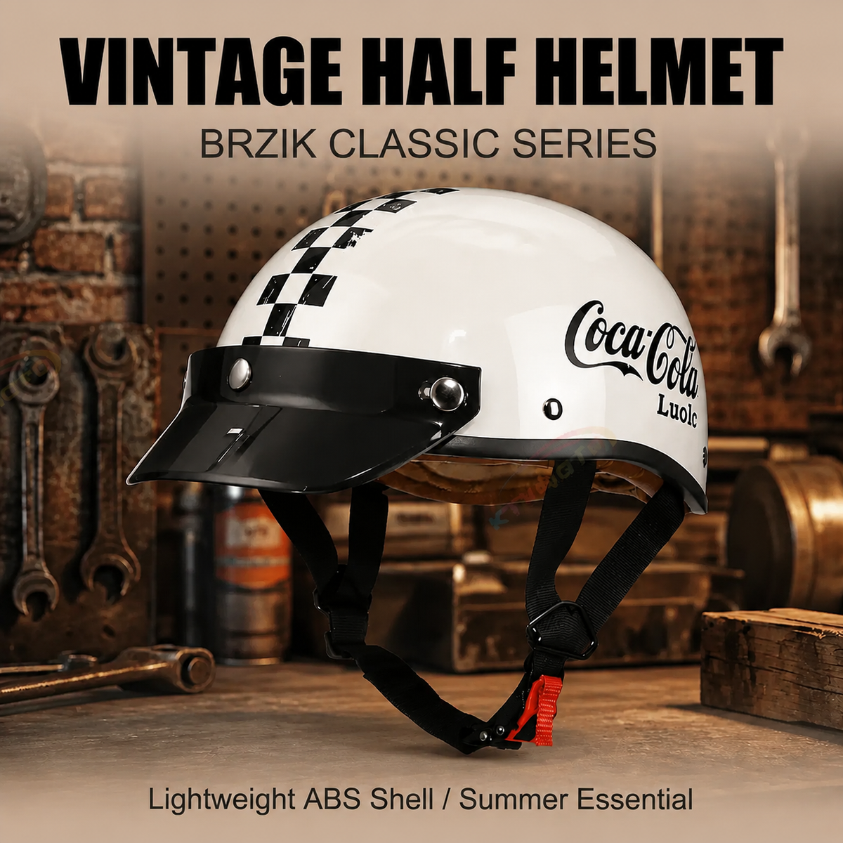 Retro half-helmet, summer travel gear-H48