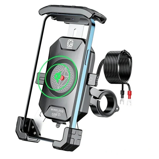 20W Wireless Charging Motorcycle Phone Holder - S03