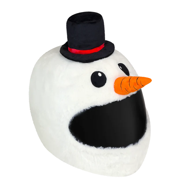 Motorcycle Helmet Cover - Snowman