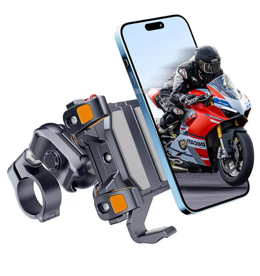 2026 Aluminum Alloy Shockproof Motorcycle Phone Holder - S02