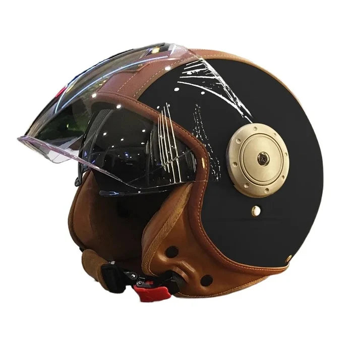 Dual-lens open-back Bluetooth motorcycle helmet-H21