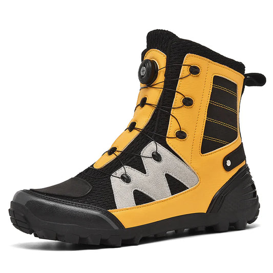 Rotating buckle anti-skid motorcycle riding shoes-B04