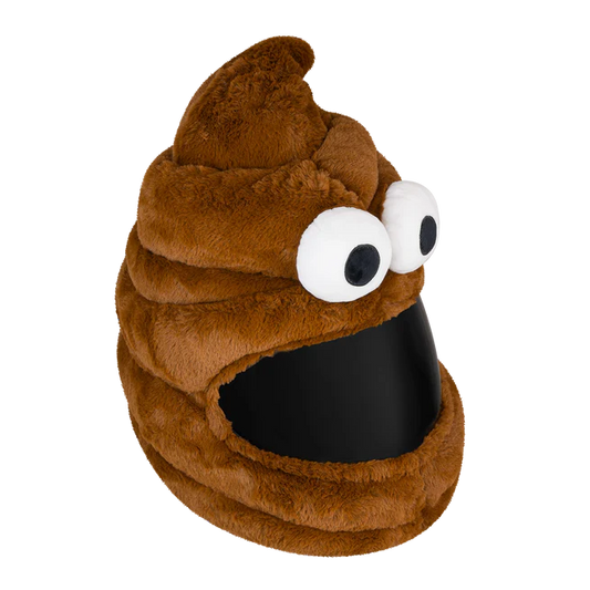Motorcycle Helmet Cover - Poop Emoji