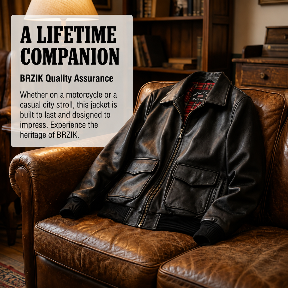 G1 Genuine Leather Bomber Jacket - J49
