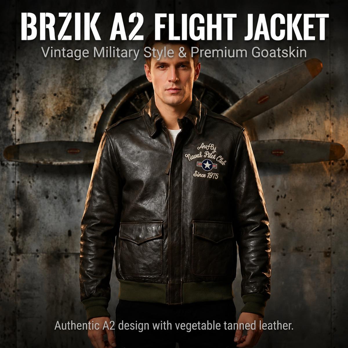 A2 Flight Leather Jacket - J55